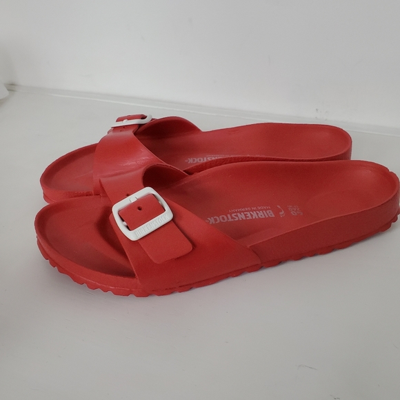 Birkenstocks Madrid Eva Rubber Sandal Red